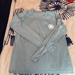 lululemon athletica SoulCycle Light Blue Long Sleeve Tee